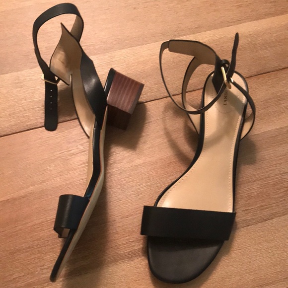Lands' End Shoes - Lands End Open Toe Sandal with Strap, Small heal